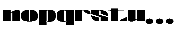 Valenroy Black Expanded Font LOWERCASE