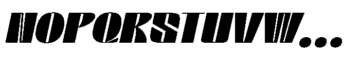 Valenroy Black Italic Font UPPERCASE