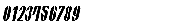 Valenroy Bold Condensed Italic Font OTHER CHARS