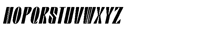 Valenroy Bold Condensed Italic Font UPPERCASE