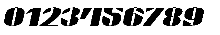 Valenroy Bold Expanded Italic Font OTHER CHARS