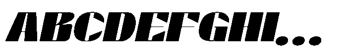 Valenroy Bold Expanded Italic Font UPPERCASE