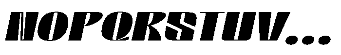 Valenroy Bold Expanded Italic Font UPPERCASE