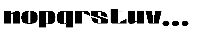Valenroy Bold Expanded Font LOWERCASE