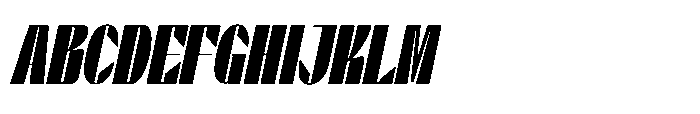 Valenroy Extra Black Condensed Italic Font UPPERCASE