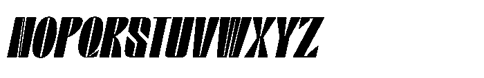 Valenroy Extra Black Condensed Italic Font UPPERCASE