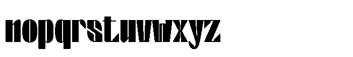 Valenroy Extra Black Condensed Font LOWERCASE