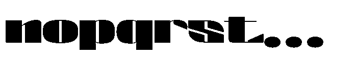 Valenroy Extra Black Expanded Font LOWERCASE