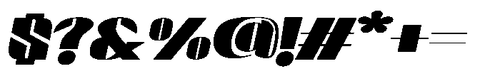 Valenroy Extra Black Italic Font OTHER CHARS