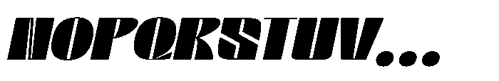 Valenroy Extra Black Italic Font UPPERCASE