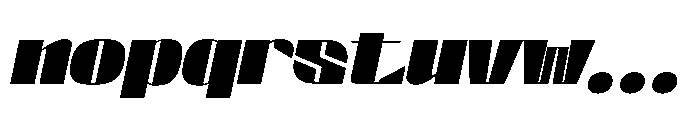 Valenroy Extra Black Italic Font LOWERCASE