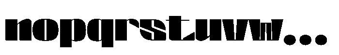 Valenroy Extra Black Font LOWERCASE