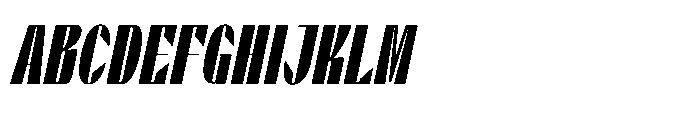 Valenroy Extra Bold Condensed Italic Font UPPERCASE