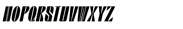 Valenroy Extra Bold Condensed Italic Font UPPERCASE