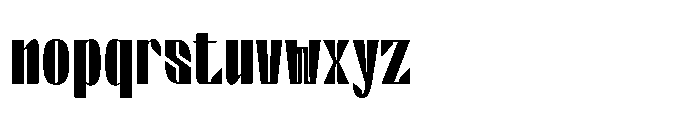 Valenroy Extra Bold Condensed Font LOWERCASE