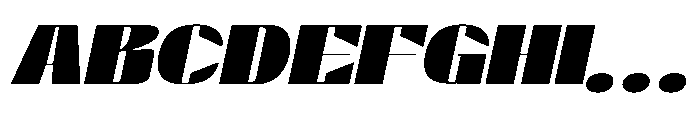 Valenroy Extra Bold Expanded Italic Font UPPERCASE