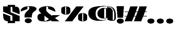 Valenroy Extra Bold Expanded Font OTHER CHARS