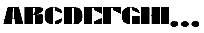 Valenroy Extra Bold Expanded Font UPPERCASE