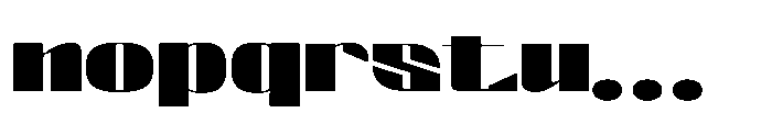 Valenroy Extra Bold Expanded Font LOWERCASE