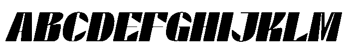 Valenroy Extra Bold Italic Font UPPERCASE