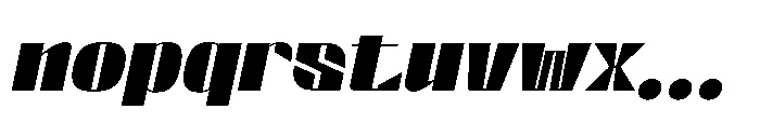 Valenroy Extra Bold Italic Font LOWERCASE