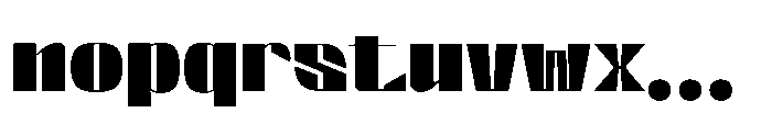 Valenroy Extra Bold Font LOWERCASE
