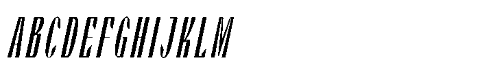 Valenroy Extra Light Condensed Italic Font UPPERCASE
