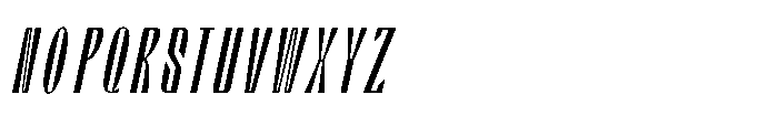 Valenroy Extra Light Condensed Italic Font UPPERCASE