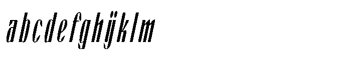 Valenroy Extra Light Condensed Italic FONT