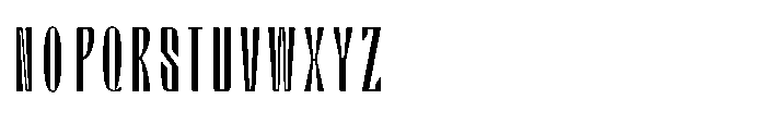 Valenroy Extra Light Condensed Font UPPERCASE