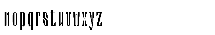 Valenroy Extra Light Condensed Font LOWERCASE