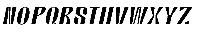 Valenroy Extra Light Expanded Italic Font UPPERCASE