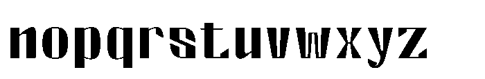 Valenroy Extra Light Expanded Font LOWERCASE