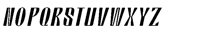 Valenroy Extra Light Italic Font UPPERCASE