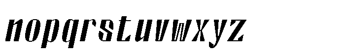 Valenroy Extra Light Italic Font LOWERCASE