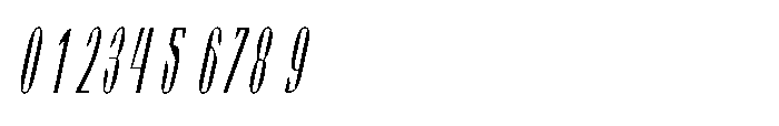 Valenroy Hairline Condensed Italic Font OTHER CHARS