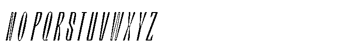 Valenroy Hairline Condensed Italic Font UPPERCASE