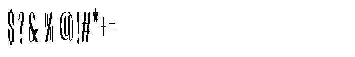 Valenroy Hairline Condensed Font OTHER CHARS