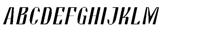 Valenroy Hairline Expanded Italic Font UPPERCASE