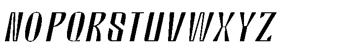 Valenroy Hairline Expanded Italic Font UPPERCASE