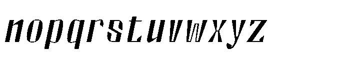 Valenroy Hairline Expanded Italic Font LOWERCASE