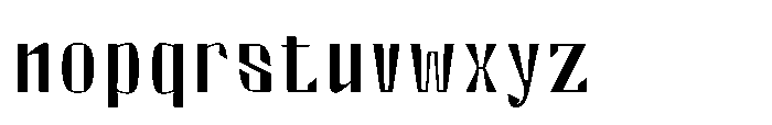 Valenroy Hairline Expanded Font LOWERCASE