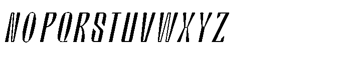 Valenroy Hairline Italic Font UPPERCASE
