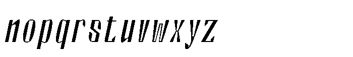 Valenroy Hairline Italic Font LOWERCASE
