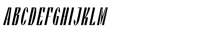 Valenroy Light Condensed Italic Font UPPERCASE