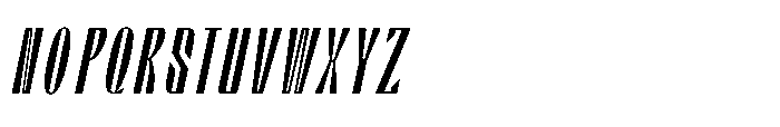 Valenroy Light Condensed Italic Font UPPERCASE