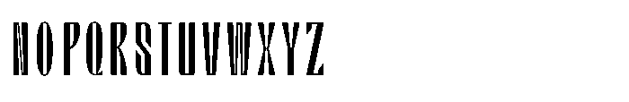 Valenroy Light Condensed Font UPPERCASE