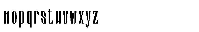Valenroy Light Condensed Font LOWERCASE