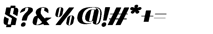 Valenroy Light Expanded Italic Font OTHER CHARS