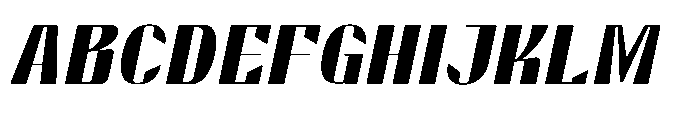 Valenroy Light Expanded Italic Font UPPERCASE